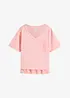 Oversized topp i ren bomull, bonprix