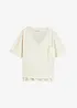 Oversized topp i ren bomull, bonprix