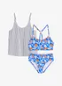 Tankini med bikinioverdel (3-delt sett), bonprix