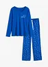 Pyjamas i 100% bomull, bonprix