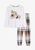 Pyjamas i 100% bomull (2-delt sett), bonprix