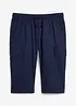 Regular Fit-cargo-bermudashorts med lin, bonprix