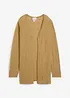 Cardigan i ren bomullsslub, bonprix