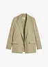 Blazer i lin-look med stripete fôr, bonprix