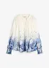 Bluse med silke, bonprix
