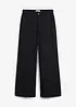 Vid bukse i ren bomull, High Waist, bonprix