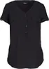 Bluse i viskose, kort arm, bonprix