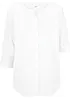 Bluse med lin, 3/4-lang arm, bonprix