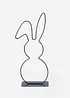 Pyntefigur Silhuett hare, bonprix