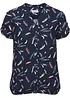 Kortermet bluse i lett viskose, bonprix