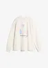Oversized sweatshirt i bomullsmiks, bonprix