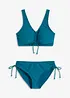 Bustier-bikini (2-delt sett) med knytebånd, bonprix