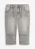 Regular Fit-3/4-jeans med stretch, Straight, bonprix