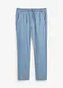 Lett Regular Fit slip on-jeans  med lin, Straight, bonprix