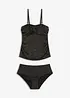 Tankini med glansgarn (2-delt sett), bonprix