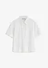 Bluse med hullbroderi, bonprix