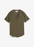 Kortermet bluse i fast viskosemiks, bonprix