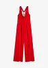Jumpsuit med drapert utringning, bonprix
