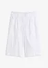 Bermudashorts i luftig linmiks med vide ben, bonprix