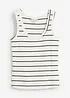 Feminin singlet i ribbemateriale, bonprix