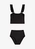 Bustier-bikini i materiale med lett glans (2-delt sett), bonprix