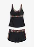 Lang tankini med badeshorts (2-delt sett), bonprix