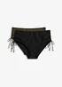 Shape-bikinibukse, lett formende (2-pack), bonprix