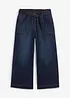 Wide Leg-jeans High Waist, komfortlinning cropped, bonprix