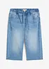 Slip on-jeansbermuda for barn, Slim Fit, bonprix