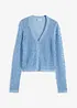 Cardigan med hullmønster, bonprix
