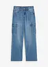 Loose Fit-cargojeans med stretch, Straight, bonprix