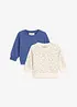 Sweatshirt i økologisk bomull (2-pack), bonprix