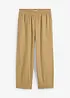 Slip on-bukse med lin, 7/8-lengde, bonprix