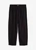 Slip on-bukse med lin, 7/8-lengde, bonprix