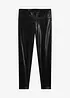 Skimrende leggings i imitert skinn, bonprix
