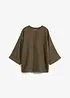 Oversized bluse i lin, bonprix