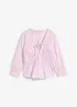 Bluse med rynking og elastiske sømmer, bonprix