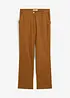 High Waist-bukse i lin-/viskosemiks, bonprix