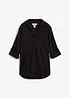Bluse med 3/4-lang arm og lin, bonprix