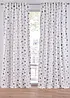 Gardin i resirkulert polyester med prikkemønster (1-pack), bonprix