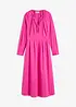 Maxikjole i poplin, bonprix
