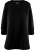 Lang sweatshirt med viskose, bonprix