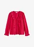 Bluse med volanger, bonprix