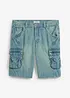 Cargo-bermudashorts i denim, Regular Fit, bonprix
