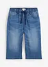Slip on-jeansbermuda for barn, Slim Fit, bonprix