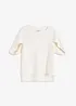 Oversized topp i lett viskosemiks, bonprix