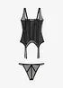 Korsett med strømpeholder og stringtruse (2 deler), bonprix