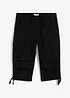 Loose Fit Stretch-3/4-cargohose, ekstra vid, bonprix