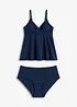 Tankini (2-delt sett) av materiale med glans, bonprix