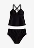 Tankini i strukturmateriale (2-delt sett), bonprix